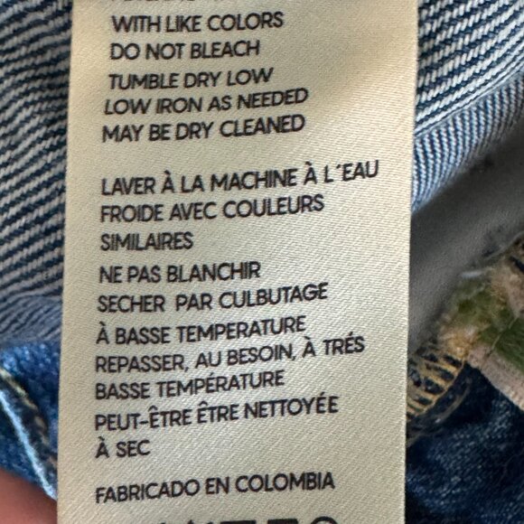 Anthropologie Pilcro The Joey High Rise Distressed Wide Leg denim jeans size 27 - Picture 13 of 15